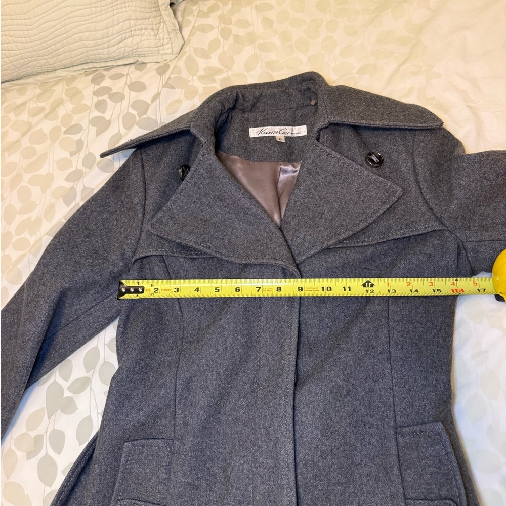 Kenneth Cole New York Charcoal Trench Coat - Picture 10 of 12